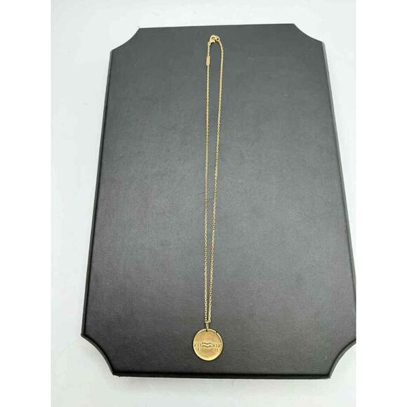 Van Cleef & Arpels Necklace Zodiac Medal Aquarius Pendant 18K SPB-TS 354205 - Picture 4 of 8